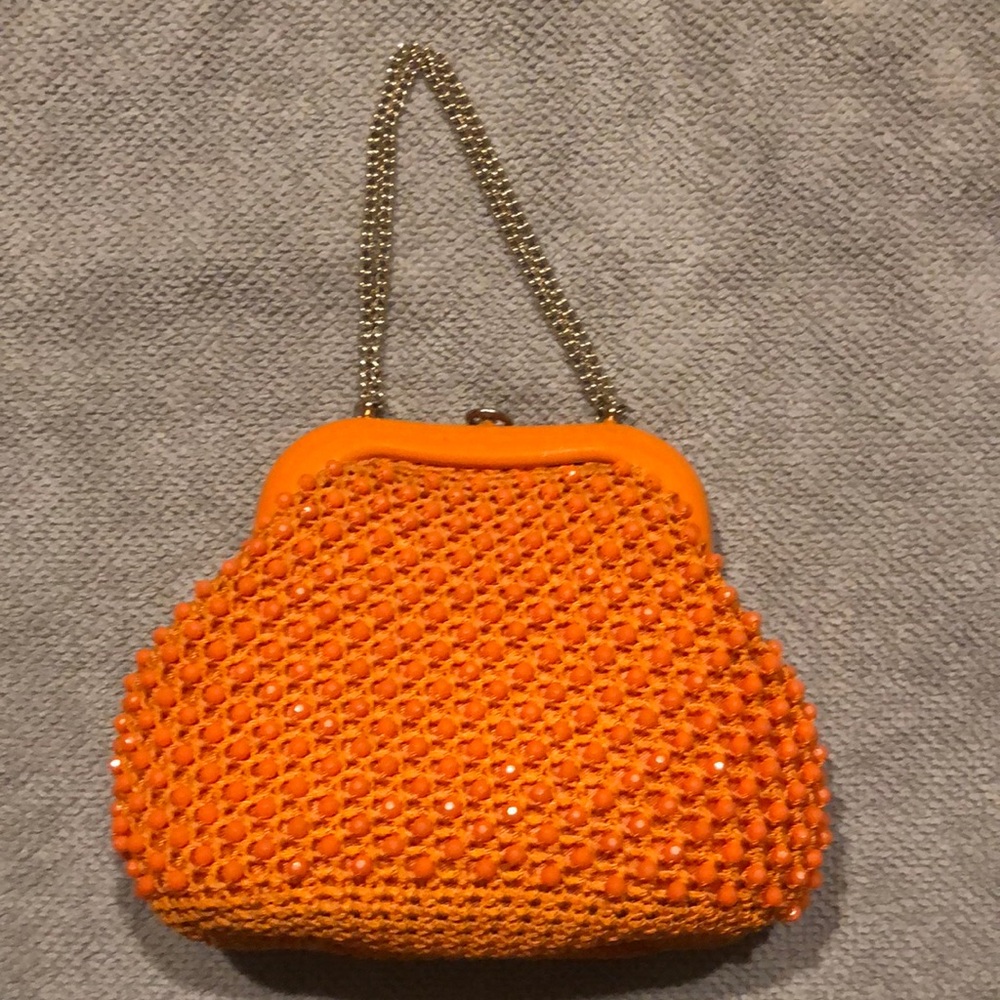 Crochet beaded bag